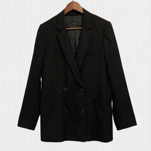 Talula Babaton Black Wool Double Breast Blazer Size 8